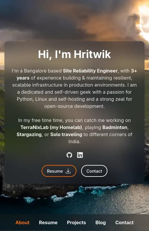 This Resume Website